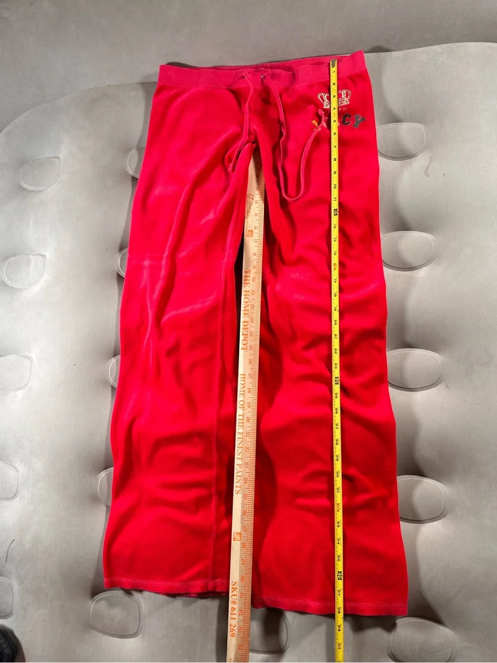 Juicy Couture Vintage Red Velour Tracksuit Y2K McBling Rare M/XL USA Made Retro